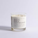 White Birch - Medium Glass - Just Bee Candle