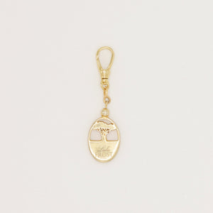 Deep Roots Frost Fine Rooted Tree Gold Vermeil Charm