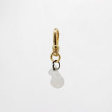 Divine Spark Vintage Opalescent Vaseline Glass Vessel Charm