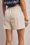 Forte Drawstring Cotton Linen Shorts FP0018