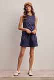 Forte Drawstring Cotton Linen Shorts FP0018