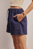 Forte Drawstring Cotton Linen Shorts FP0018