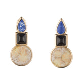 Eartha 3 Stone Stud