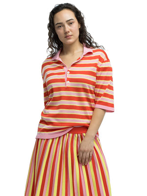 Eolas Dario striped polo