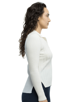 Eolas Lottie ribbed collar sweater