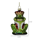 Frog Prince Ornament, Glass
