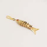 Vintage 1960 Gilt Fish Plentiful Charm