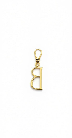 Frost Fine 10k & Diamond Pavé Initial B Charm