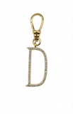 Frost Fine 10k & Diamond Pavé Initial D Charm