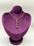 Frost Fine 10k & Diamond Pavé Initial L Charm
