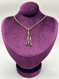 Frost Fine 10k & Diamond Pavé Initial M Charm