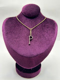 Frost Fine 10k & Diamond Pavé Initial P Charm