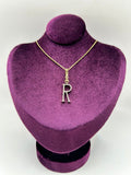 Frost Fine 10k & Diamond Pavé Initial R Charm