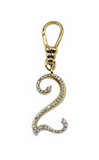 Frost Fine 10k & Diamond Pavé  Number 2 Charm