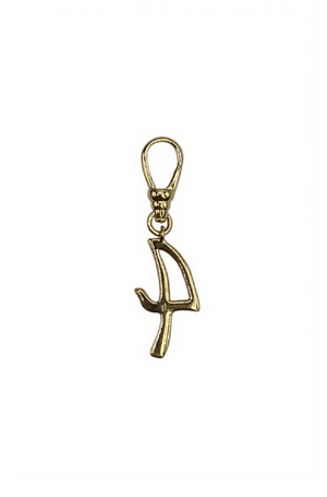 Frost Fine 10k & Diamond Pavé  Number 4 Charm