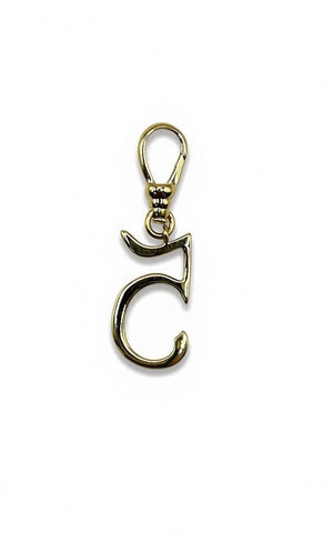 Frost Fine 10k & Diamond Pavé  Number 5 Charm