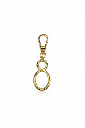 Frost Fine 10k & Diamond Pavé  Number 8 Charm