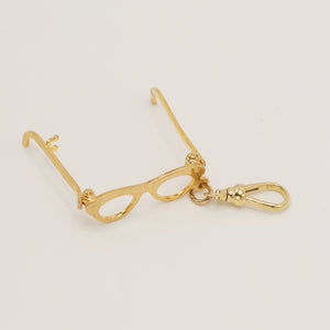 Vintage 1950's Mechanical Folding Glasses Vermeille Charm