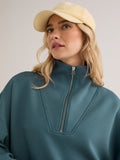 Varley Hawley Half Zip- Mallard Blue