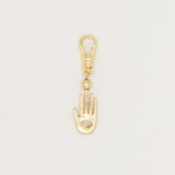 Lulu Frost Fine Hamsa with White Sapphire Marquise Eye Protect Charm