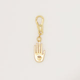 Lulu Frost Fine Hamsa with White Sapphire Marquise Eye Protect Charm