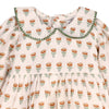 Ina Block Print Floral Baby Dress & Bloomer Set (Linen)