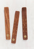 Incense Holder, Natural, Brass Motif