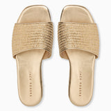 Jack Rogers Bay Flatform - Metallic Raffia