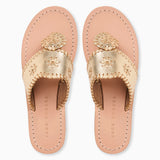 Jack Rogers Girls Jacks Flat Sandal - Metallic Nappa