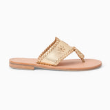 Jack Rogers Girls Jacks Flat Sandal - Metallic Nappa