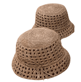Zanatany Kit Kat Raffia Hat - Beige