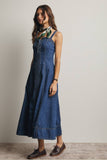 Forte Lace-Up Denim Maxi Dress FD0031