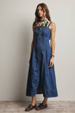 Forte Lace-Up Denim Maxi Dress FD0031