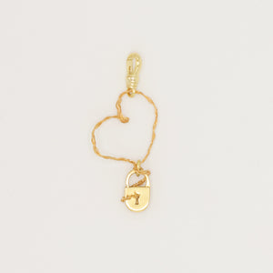 "Lock In Love" Heart Charm