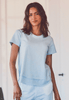 LEALLO Daisy Ruffle Bottom Tee