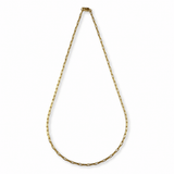 Medium Paperclip Chain Fine Frost Vermeil Necklace