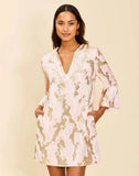 Mestiza blush gold Ines Mini dress