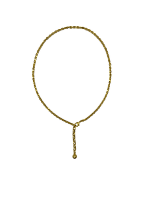 Plaza Mini Tuff Link Short Necklace - Gold