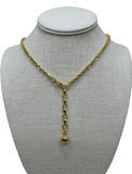 Plaza Mini Tuff Link Short Necklace - Gold