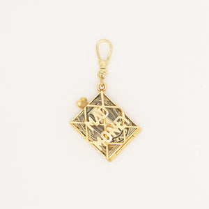 "Mad money" charm 14k