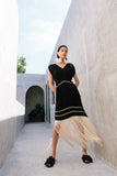 Montsera Campeche Black midi dress