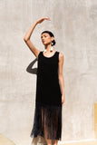 Montsera Ceiba Black Mini dress