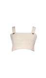 Montsera Tequila Ivory Crochet Crop Top