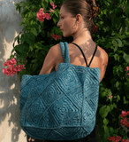 Nico Raffia Tote Bag