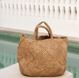 Nico Raffia Tote Bag