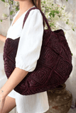 Nico Raffia Tote Bag