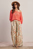 Open-Knit Stripe Sweater Top FSW0056