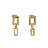 Plaza Edge Link Earring Base - Add Your Charms!