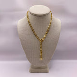 Plaza Flat Oval Short Necklace