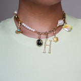 Plaza Jen Mixed Pearl Chain Necklace